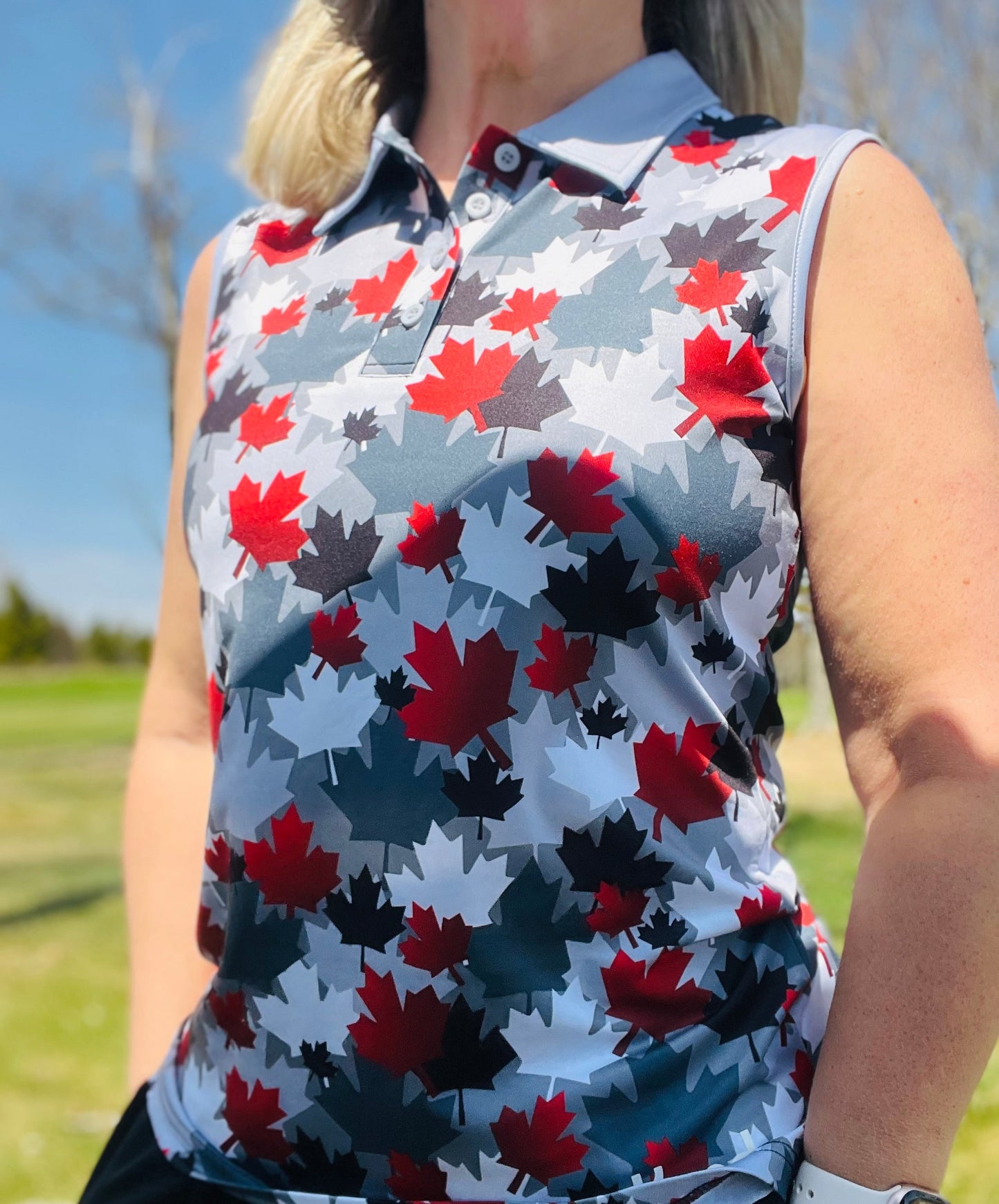 Canada EH? Sleeveless polos